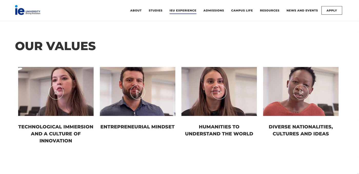 Сайт Instituto de Empresa